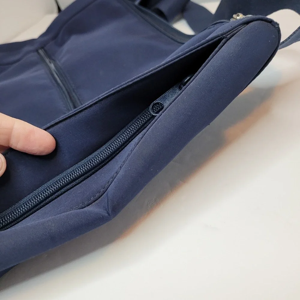MAXX NY Navy Blue Polyester Crossbody‎ Messenger Bag